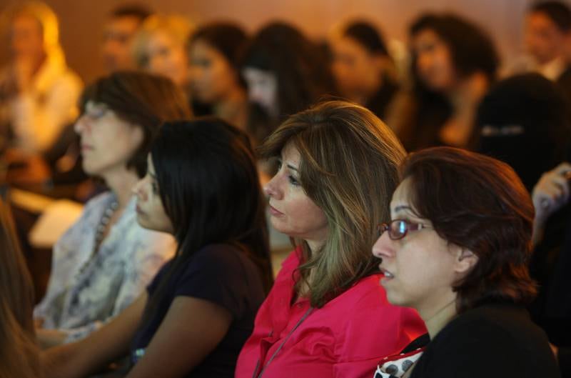 DUBAI, UNITED ARAB EMIRATES Ð June 23, 2011: Women entrepreneurs attending the Google workshop held at Dubai Knowledge Village in Dubai. (Pawan Singh / The National) For Business. Story by Gill Duncan