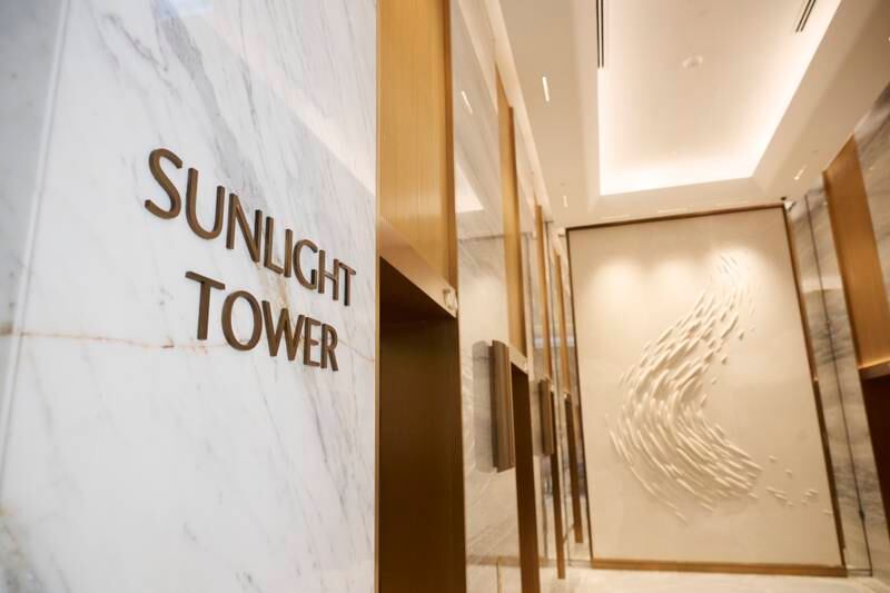 The hotel's three towers are named Sunrise, Sunlight and Sunset