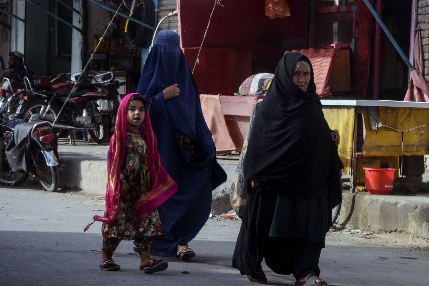 The Afghan Taliban in May ordered women to cover fully in public, ideally with the traditional burqa. AFP