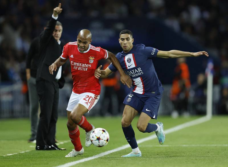 Achraf Hakimi 5 – A quiet night for Hakimi, who found attacking space hard to come by, and who had to deal with a lively Grimaldo. Lucky not to give away a penalty when a deep cross caught the top of his arm, preventing Mario from a shot at goal. Reuters