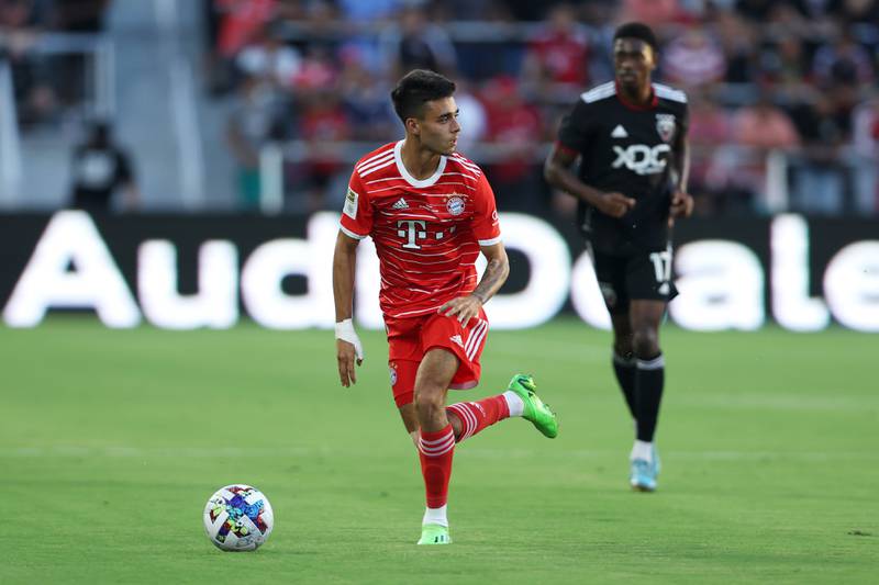 Lucas Copado of Bayern Munich runs with the ball during the pre-season friendly match. Getty
