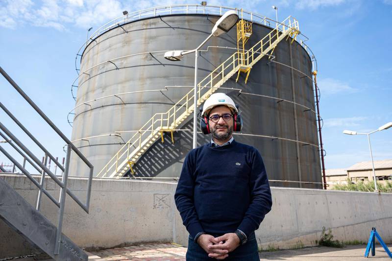 Yahya Mawloud, the representative of a joint venture between a Lebanese company, Middle East Power (MEP), and two Indian ones, Arkay and OEG. Courtesy Finabar