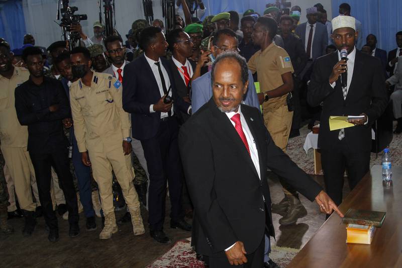 Hassan Sheikh Mohamud voted out of power as president in 2017. AP Photo
