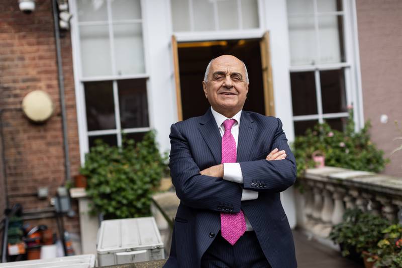 George Kanaan, chief executive of the Arab Bankers’ Association, credits both parents for standing him in good stead in life - his mother ensured academic success while his father instilled entrepreneurial skills. Mark Chilvers for The National