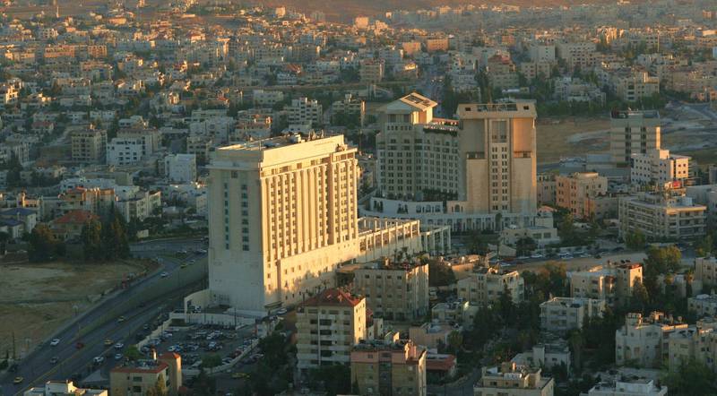 A handout photo of Four Seasons Hotel Amman in Jordan (Courtesy: Four Seasons Hotel Amman) *** Local Caption ***  wk22ja-tr-briefs-amman.jpeg