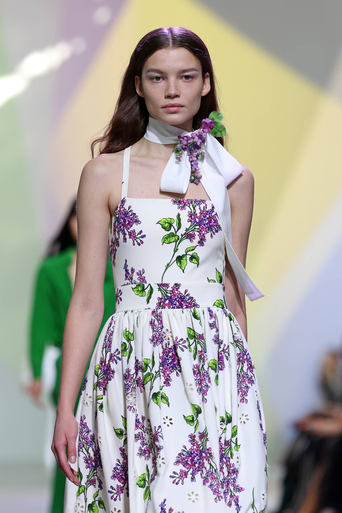 Unashamedly gorgeous florals at Elie Saab for spring/summer 2023. Getty