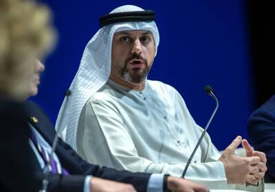 Yaser Al Mazrouei, executive director of Upstream Directorate at Adnoc, attends the Adipec session on 'What is the New Normal for Demand?'