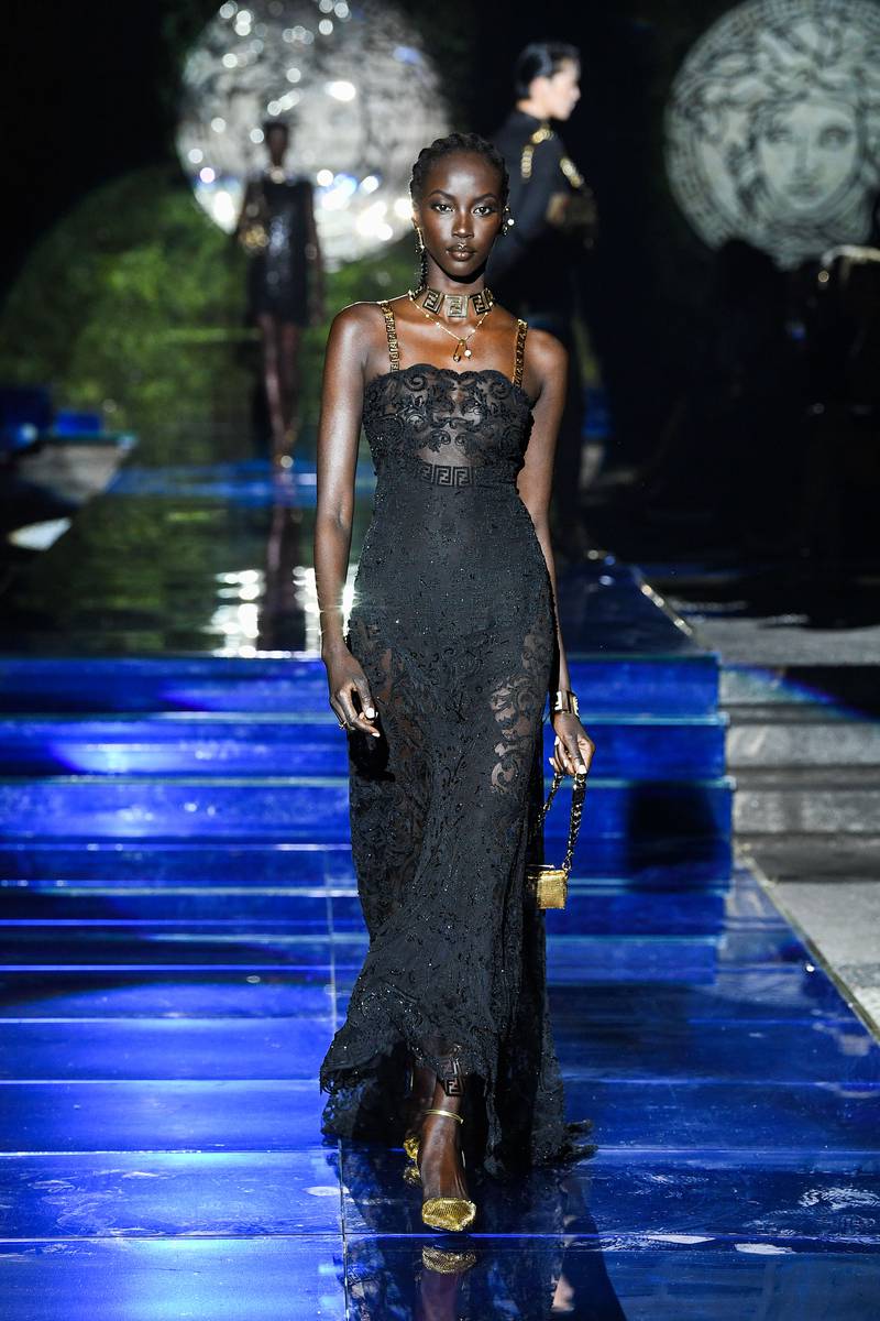 A look from the Versace by Fendi collection
