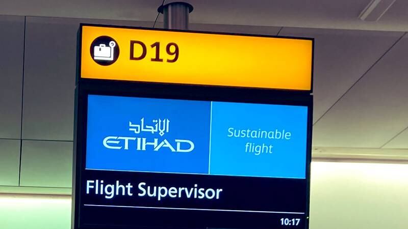 An image that illustrates this article Etihad's eco-flight from London to Abu Dhabi - in pictures