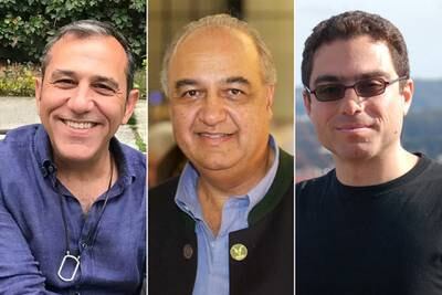 From left, Emad Shargi, Morad Tahbaz and Siamak Namazi. Reuters, Shargi Family and @USEnvoyIran/Twitter