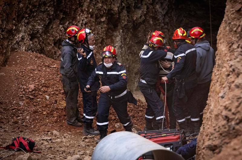 Rescuers had earlier been able to feed Rayan food and oxygen through an opening in the well, and they placed a camera on him to watch his progress. AFP