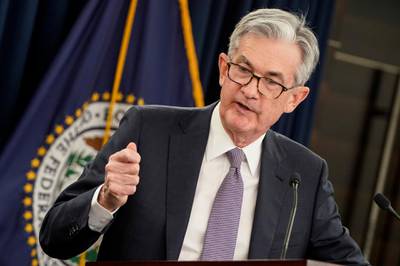 Federal Reserve Chair Jerome Powell holds a news conference following the Federal Open Market Committee meeting in Washington, U.S., December 11, 2019. REUTERS/Joshua Roberts