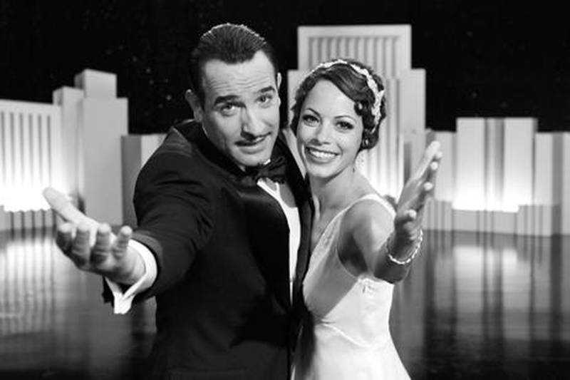 Jean Dujardin as George Valentin and Berenice Bejo as Peppy Miller in Michel Hazanavicius’s 2011 film The Artist. The Weinstein Company