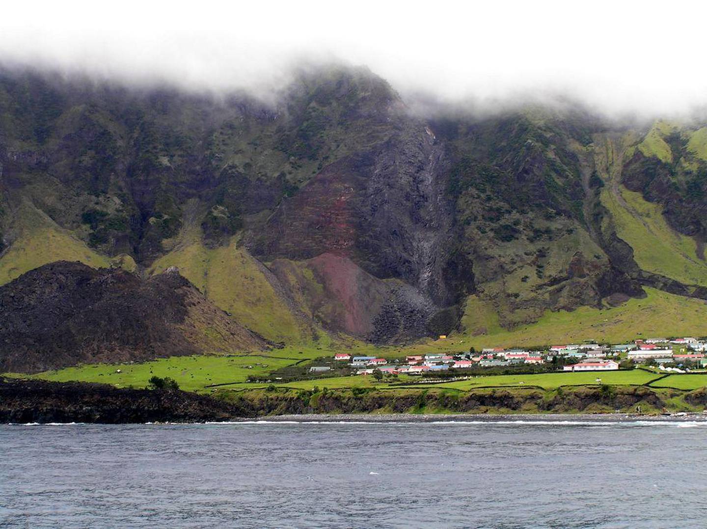 Edinburgh of the Seven Seas is the only village on Tristan da Cunha. Courtesy Flickr / Steve&Chris