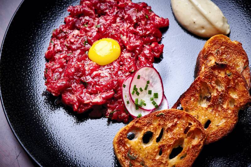 The beef steak tartare - another one of Cecchini's favourite dishes.