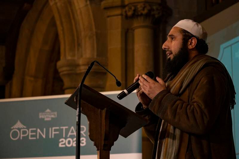 An iftar at Bradford Cathedral, in West Yorkshire, northern England. Photo: Bradford Cathedral