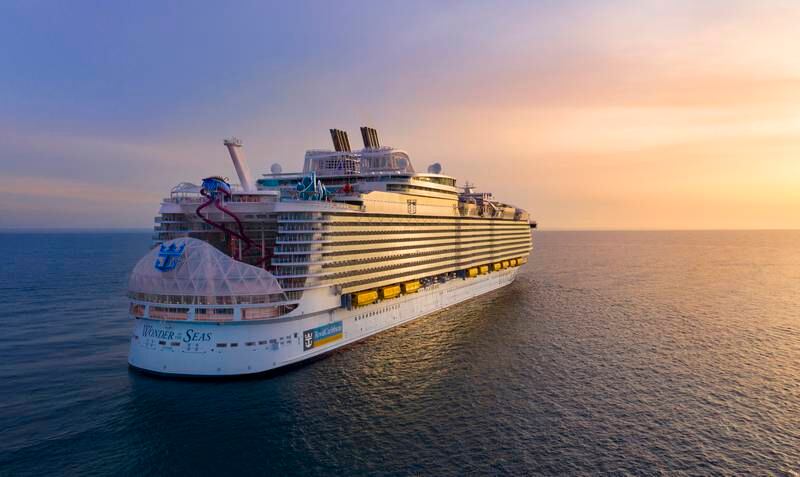 1. The world’s newest biggest cruise liner is Royal Caribbean’s 'Wonder of the Seas'. Photo: Royal Caribbean International