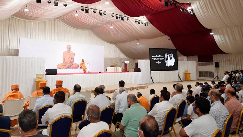 Prayers for Sheikh Khalifa are being offered at Baps Hindu temples around the world.