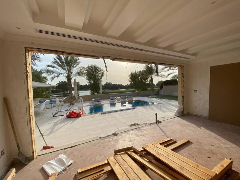 Dubai resident Sophie Murphy broke down an exterior wall at her Jumeriah Golf Estates home. Photo: Sophie Murphy