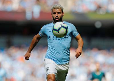 Manchester City's Sergio Aguero. Reuters