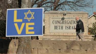 Congregation Beth Israel Synagogue in Colleyville, Texas, the site of a hostage crisis last year. White House officials have described a growing 'epidemic of hate' against Jewish people in the US. EPA