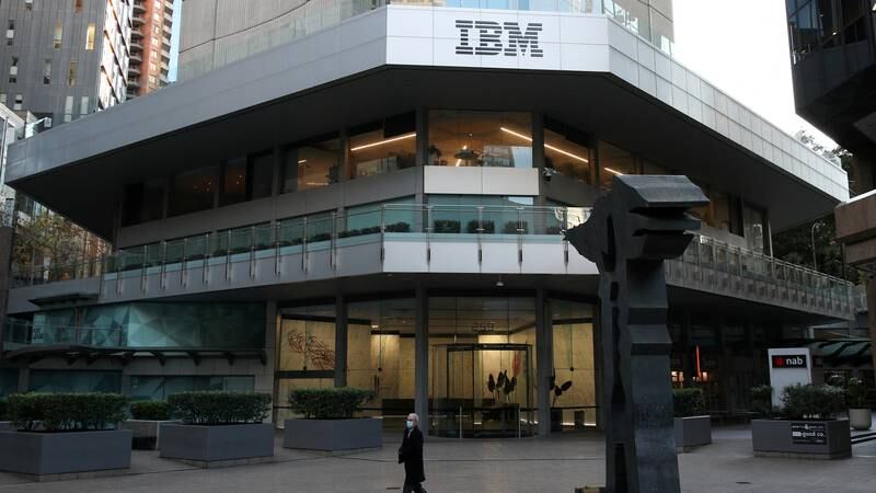 An image that illustrates this article IBM shares jump on 72% growth in fourth-quarter net profit
