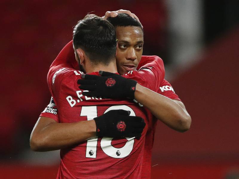 Anthony Martial - 7. Started brightly and set up McTominay with a reverse pass then made another assist for Lindelof and United’s third. Shot wide just after half time when he should have made it 5-1 and again to make it 7-1. Key passes but needs to be sharper in front of goal and should have scored. Reuters