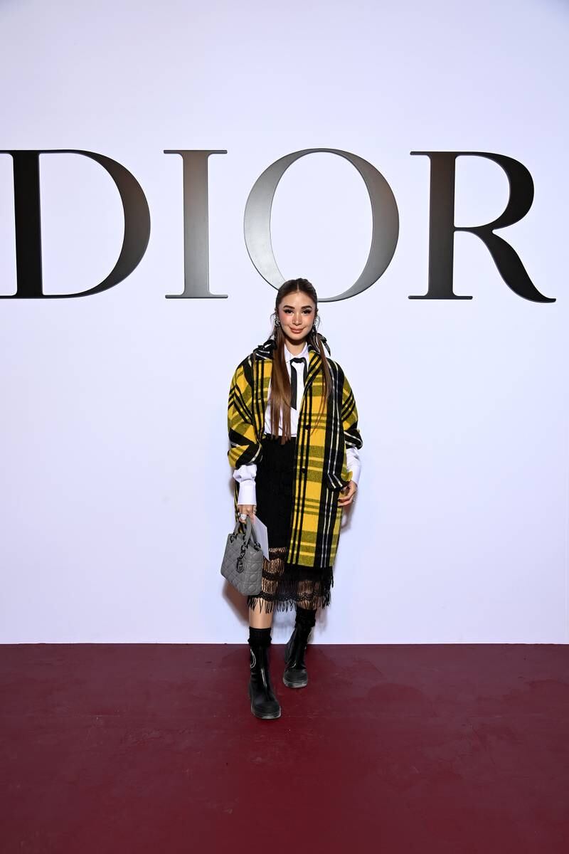 Filipina actress Heart Evangelista attends the Dior Womenswear Fall/Winter 2022/2023 show. Getty Images