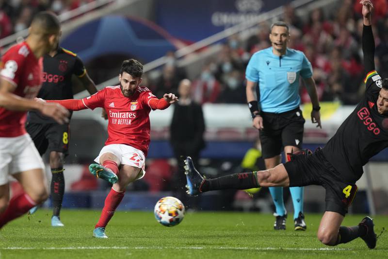 RIGHT MIDFIELD: Rafa Silva (Benfica) - Daring in his duels, technically excellent, Rafa Silva made Benfica believe in the possibility of a comeback, and galvanised them from a goal down not once but twice. Ajax would be advised to make special plans on how to contain the Portugal winger in the next leg. AP Photo