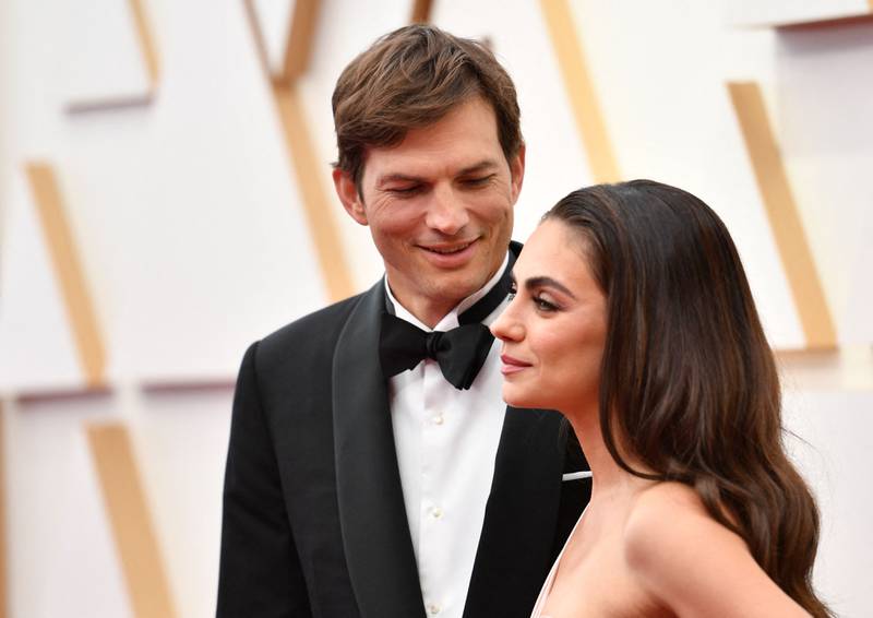 Ashton Kutcher and Mila Kunis, who is from Ukraine, donated $3m to the campaign. AFP