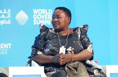 Robinah Nabbanja, Prime Minister of Uganda, speaks on ‘The Rise of Africa: Strategies and Dynamics’ at the World Government Summit. Pawan Singh / The National