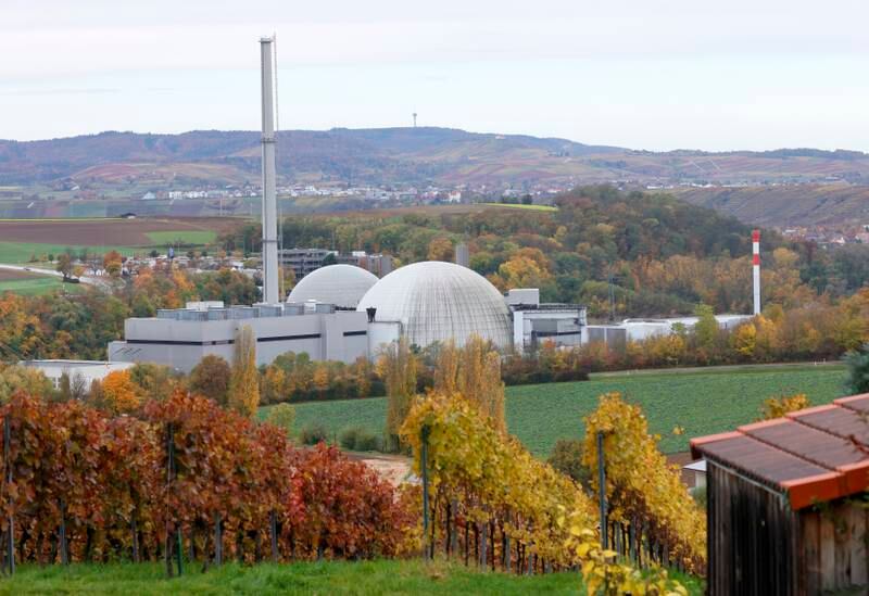 The nuclear plant at Neckarwestheim, Germany, is home to one of the last three operational reactors in the country. EPA