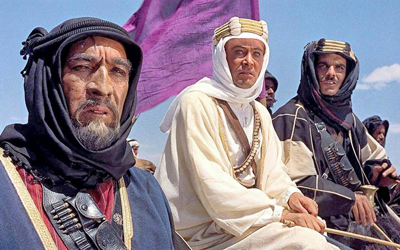 Actor Peter O'Toole in Lawrence of Arabia film. Sony Pictures