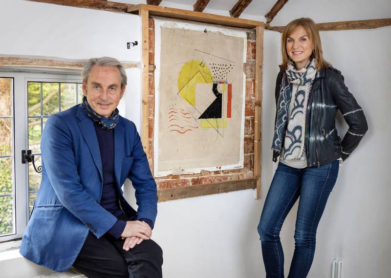 'Fake or Fortune?' hosts Philip Mould and Fiona Bruce share the amazing find with viewers. Photo: BBC Studios