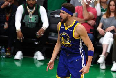 Klay Thompson of the Golden State Warriors made a winning return from injury. AFP