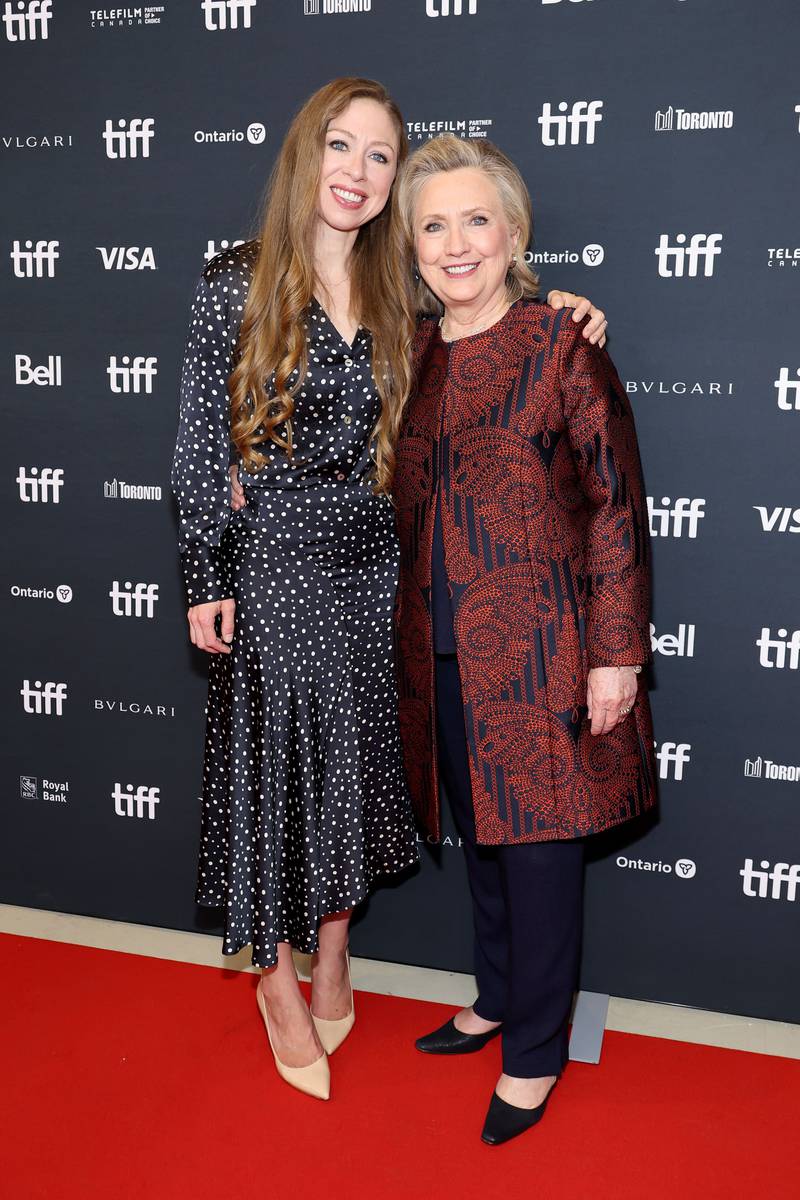 Chelsea Clinton and Hillary Clinton attend the new Apple documentary series 'Gutsy' event. Getty Images / AFP