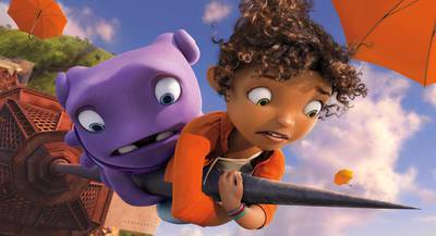 Win tickets and flights for a family of four to see the Gala screening of Home in London. DreamWorks Animation / AP Photo