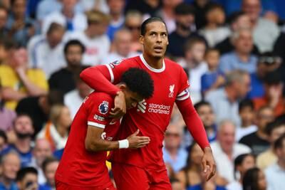 Virgil van Dijk 7: Dutchman was solid enough in first game as Liverpool’s new captain after Jordan Henderson’s exit for Saudi Arabia in the face of mounting pressure after break. Curled nice strike over bar at start of second half. Getty
