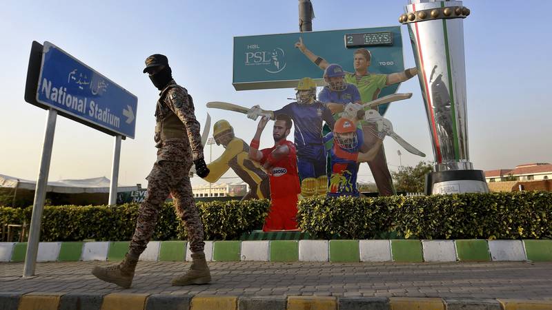 An image that illustrates this article Karachi and Lahore gear up for PSL 2022 - in pictures