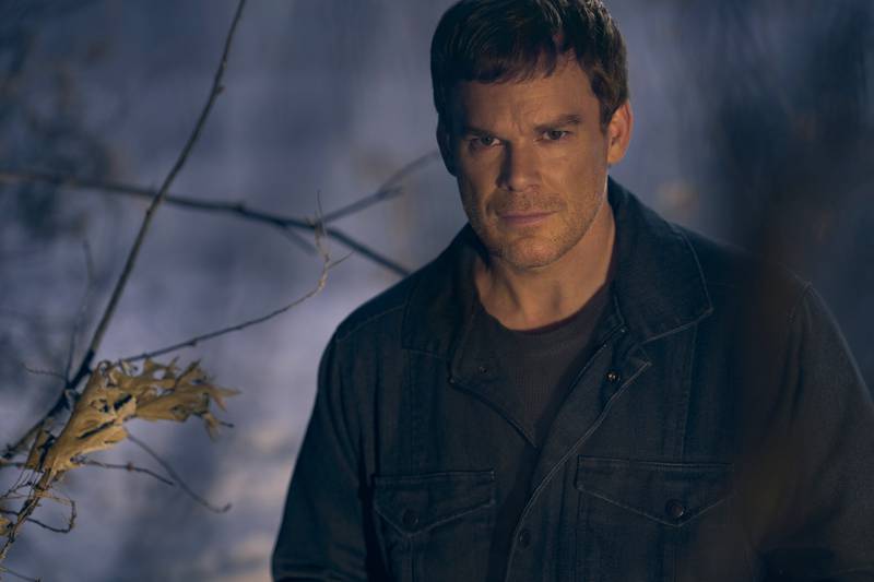 This image released by Showtime shows Michael C.  Hall from the series 'Dexter: New Blood', premiering on November 7.  Photo: Kurt Iswarienko / Showtime via AP