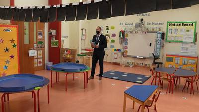 Adek inspectors review Covid-19 safety measures at a private school in Abu Dhabi. Adek