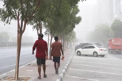 A sandstorm hit Dubai on September 25, 2021. Pawan Singh / The National.
