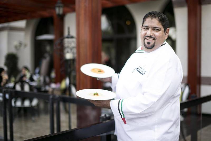 Musabbeh Al Kaabi, executive Oriental chef at Jumeirah Zabeel Saray, says once you’ve learnt how to make hummus, it’s easy to modify with ingredients such as chilli, avocado and pesto. Reem Mohammed / The National