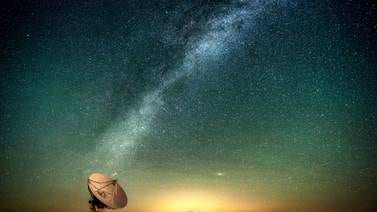 A radio telescope in New Mexico scans deep space. Getty Images