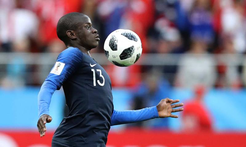 France's Ngolo Kante controls the ball. David Vincent / AP Photo
