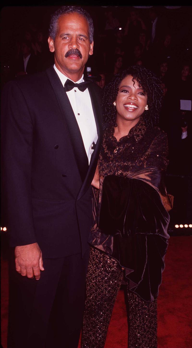 1/11/98 Los Angeles, CA. Oprah Winfrey with fiance, Stedman Graham at the 24th Annual "People's Choice Awards."