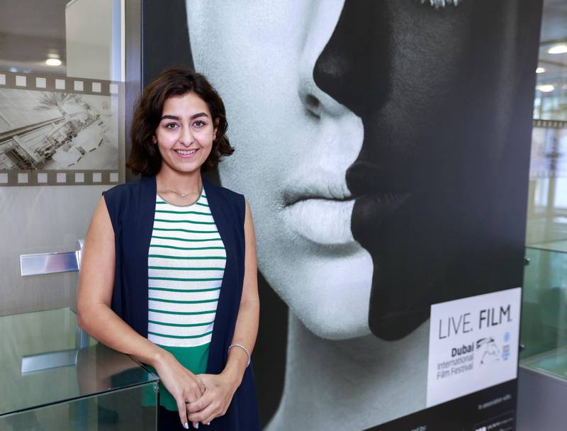 Dubai, U.A.E., November 12, 2015.  Portraits of IWC Filmmaker Award nominee, Saudi director Shahad Ameen.  Victor Besa for The National. *** Local Caption ***  VB_12-11-15_IWC Award nominees-7.jpg