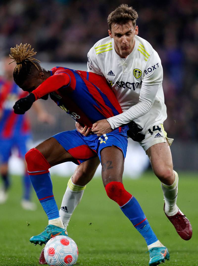Diego Llorente – 6. The Spaniard looked to have applied a crucial touch to deny Mateta to prevent Leeds from going behind within the opening 15 minutes. Booked. AFP
