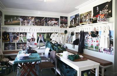 NOTTINGHAM, ENGLAND - JULY 09:  A general view inside the Australian Cricket Team Dressing Room at Trent Bridge on July 9, 2013 in Nottingham, England.  (Photo by Ryan Pierse/Getty Images) *** Local Caption ***  173175298.jpg