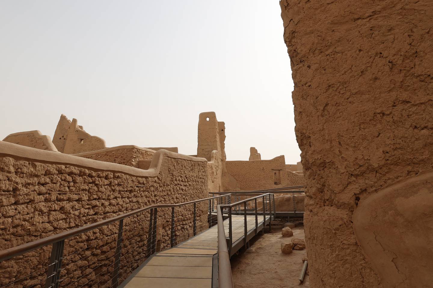 An 18th-century palace built from mud and straw in Diriyah, on the outskirts of  Riyadh. AFP